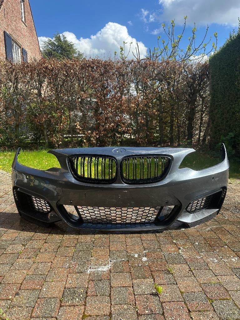 BMW 2 Serie F22 Pack M (2019) grijze voorbumper, Ophalen, Gebruikt, Voor, Bumper