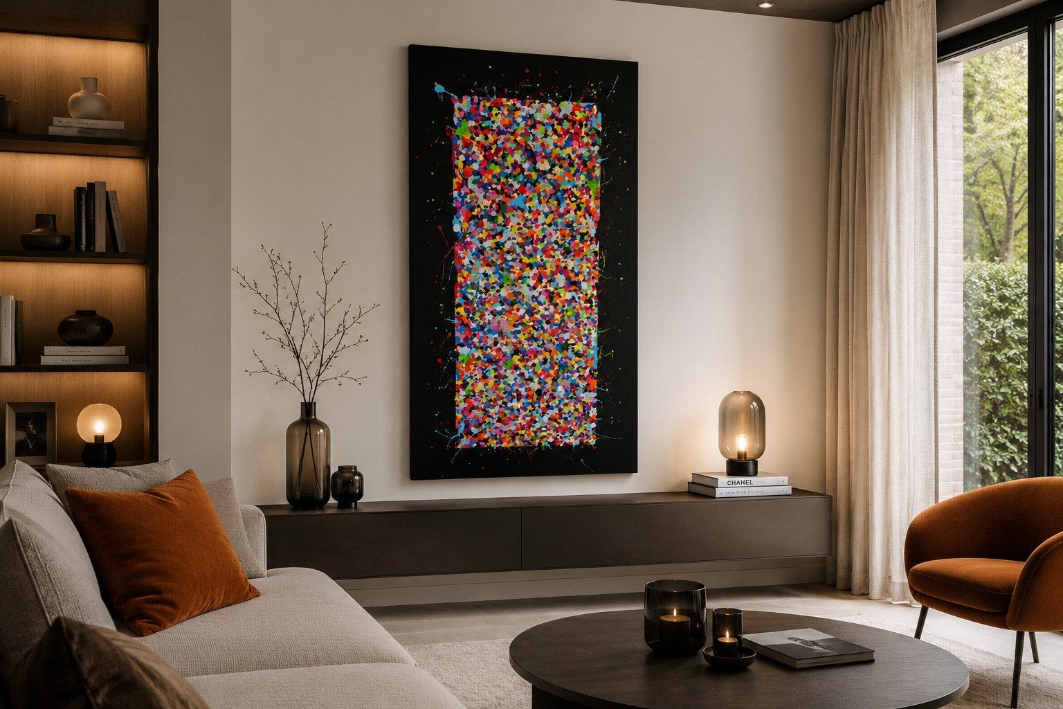 abstract schilderij 80op 160, Ophalen