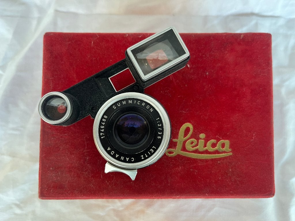 LEICA SUMMICRON 35MM f/2 RICHTKIJKER, Ophalen of Verzenden, Zo goed als nieuw, Leica, Overige typen