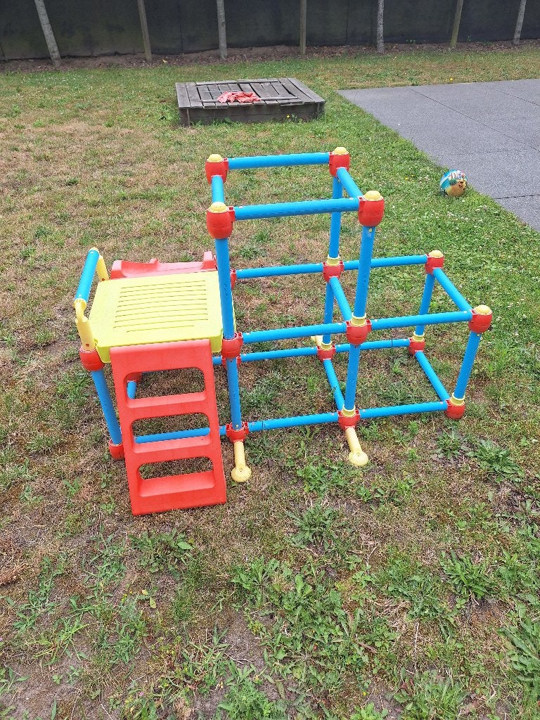 Klimrekje buiten, Kinderen en Baby's, Speelgoed | Buiten | Speeltoestellen, Ophalen, Gebruikt, Glijbaan