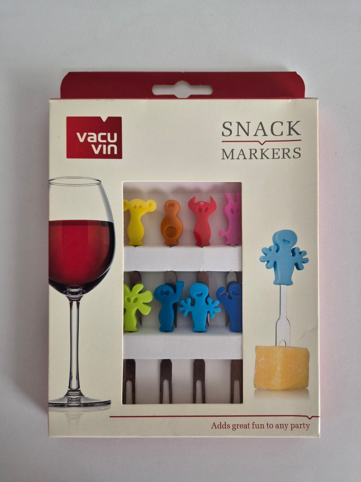 snack markers vacu vin luxe cocktailprikkers party people, Overige typen, Nieuw, Ophalen of Verzenden, Metaal