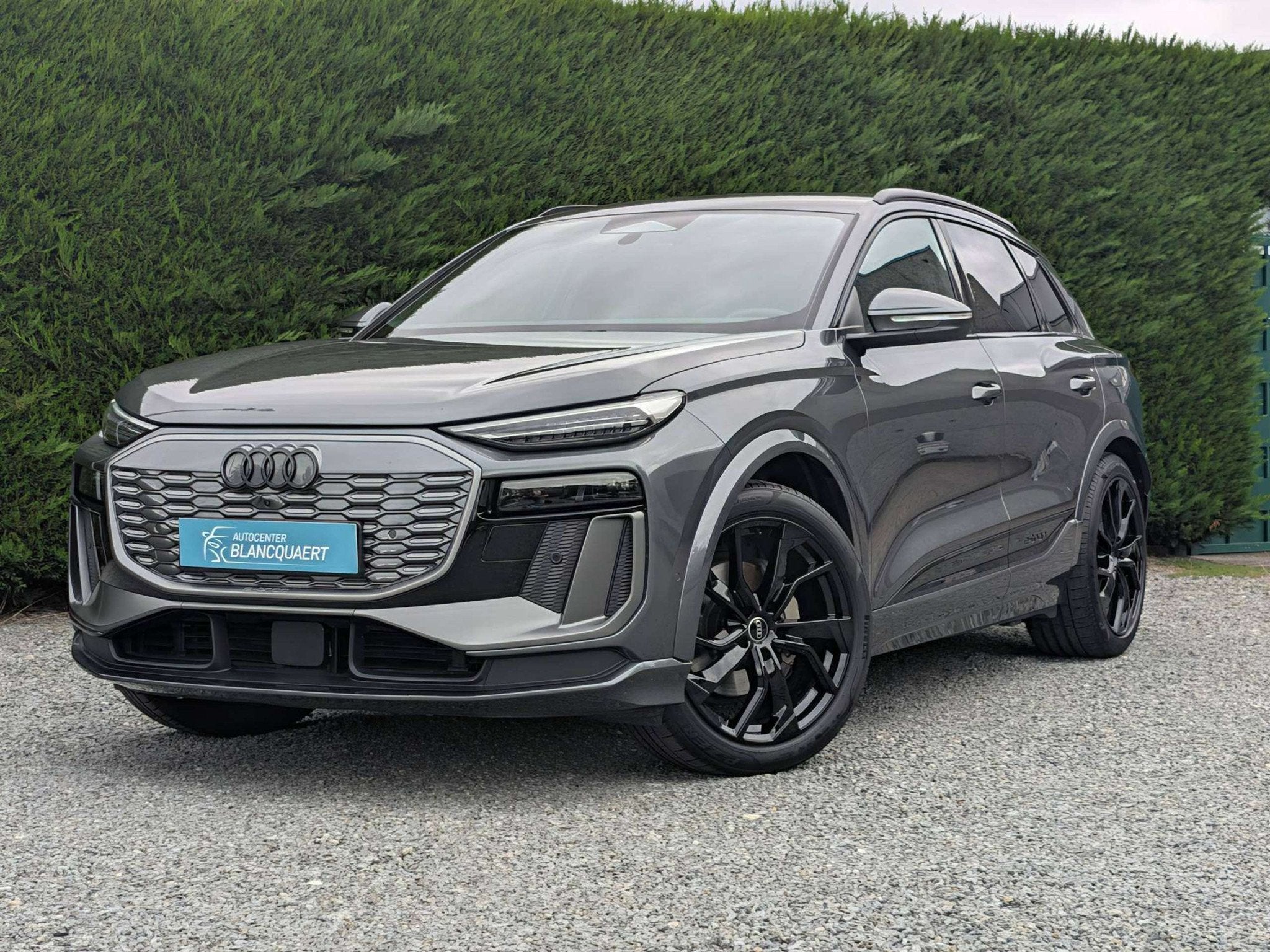 Audi Q6 e-tron 2x S line - 55 Quattro - 360 camera - lederen, Autos, Cuir, Argent ou Gris, Achat, Entreprise