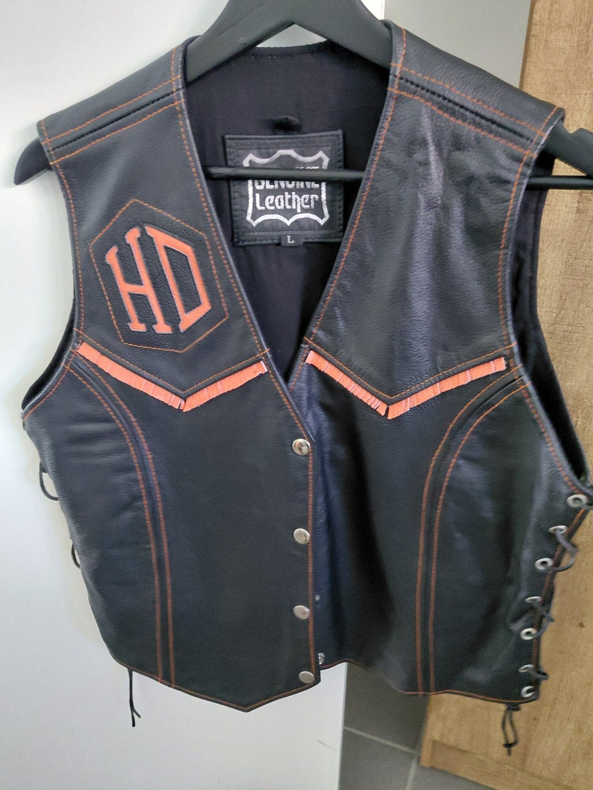 Gilet leder dames, Ophalen of Verzenden, Tweedehands, Dames, Jas | leer
