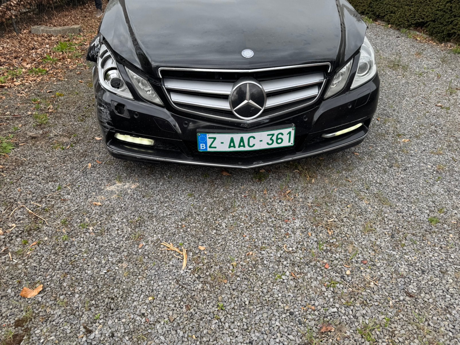 Mercedes E350 D cabrio met schade, Auto's, Automaat, 4 zetels, Achterwielaandrijving, Zwart