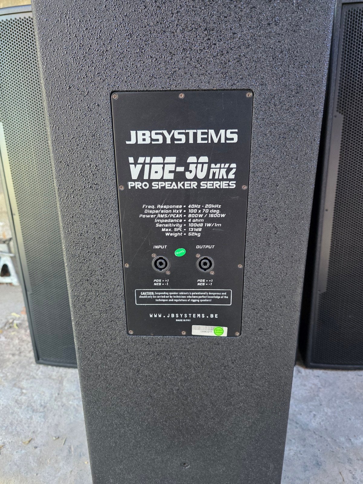Vibe 30 MK2 JB SYSTEMS, TV, Hi-fi & Vidéo, Enceintes, Enlèvement, Comme neuf