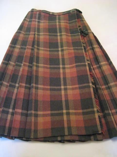 Geruite plooirok met sjaal - dames - vintage – jaren 80, Kleding | Dames, Overige kleuren, Maat 42/44 (L), Ophalen of Verzenden