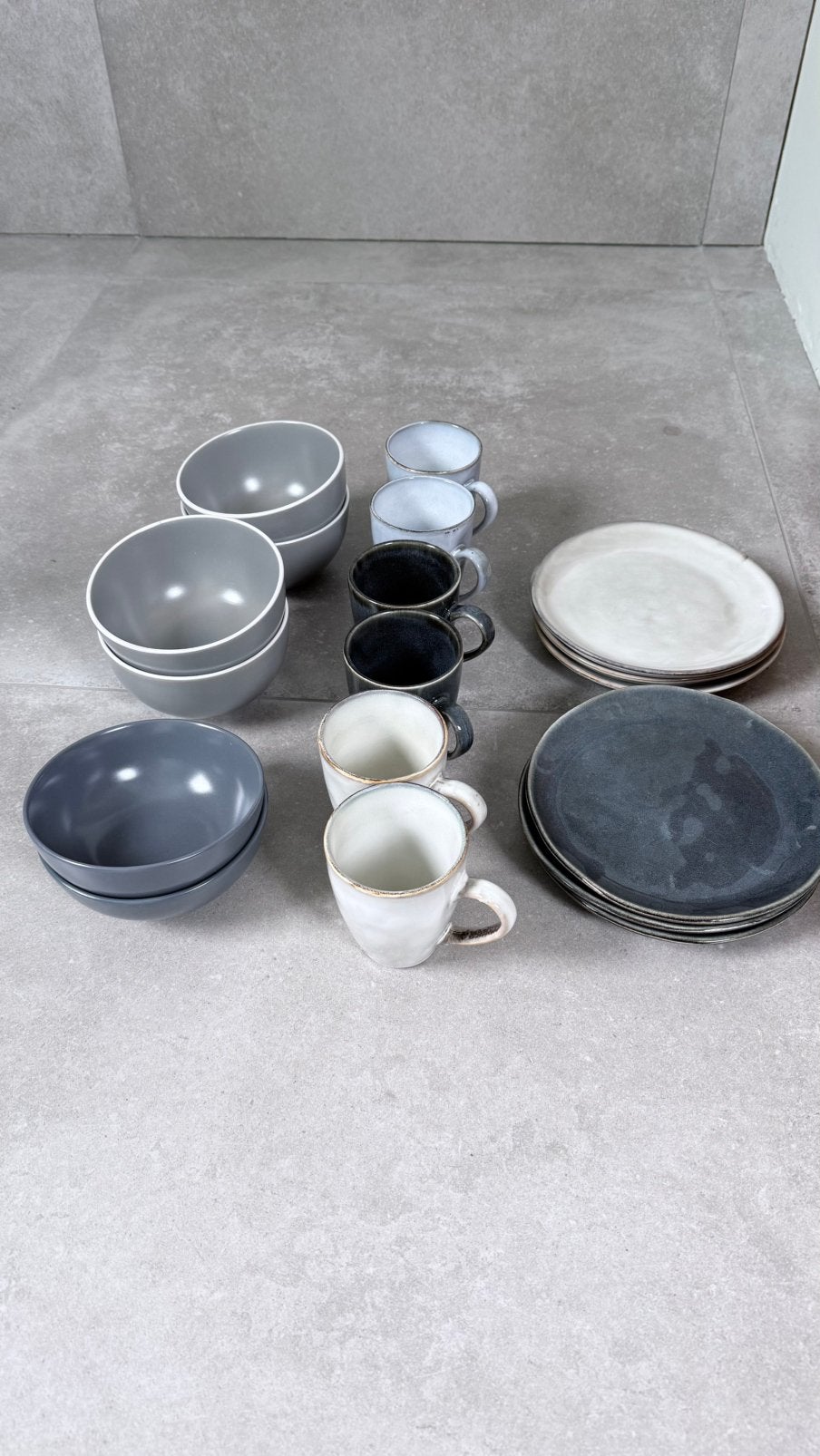 Ontbijt servies 6 personen modern, Ophalen, Zo goed als nieuw