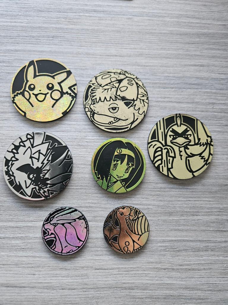 7 jetons Pokémon, Enlèvement ou Envoi