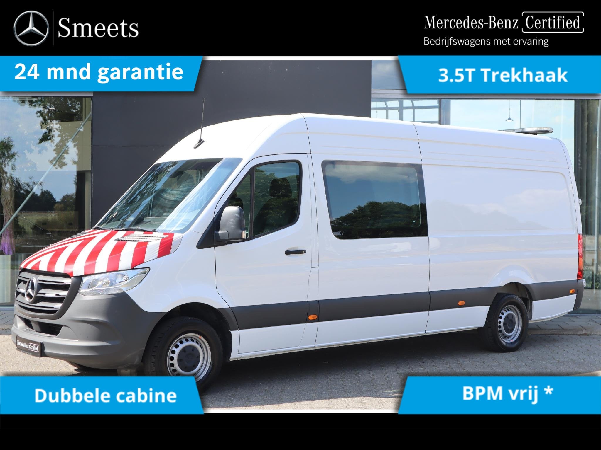 Mercedes-Benz Sprinter 317 CDI L3 DC, Auto's, Automaat, 4 deurs, Euro 6, Wit