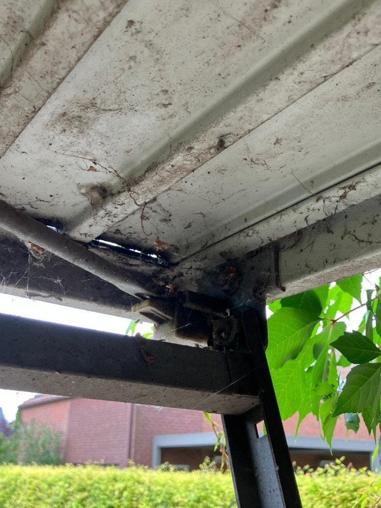 garagepoort, Doe-het-zelf en Bouw, Ophalen, Gebruikt, 120 cm of meer, Garagedeur