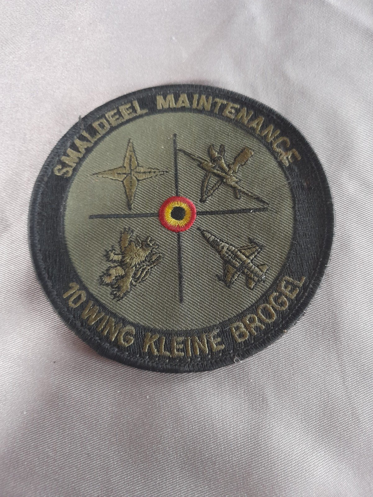 patch Smaldeel Maintenance 10Wing Kleine Brogel, Enlèvement ou Envoi, Utilisé, Écusson, Insigne ou Logo