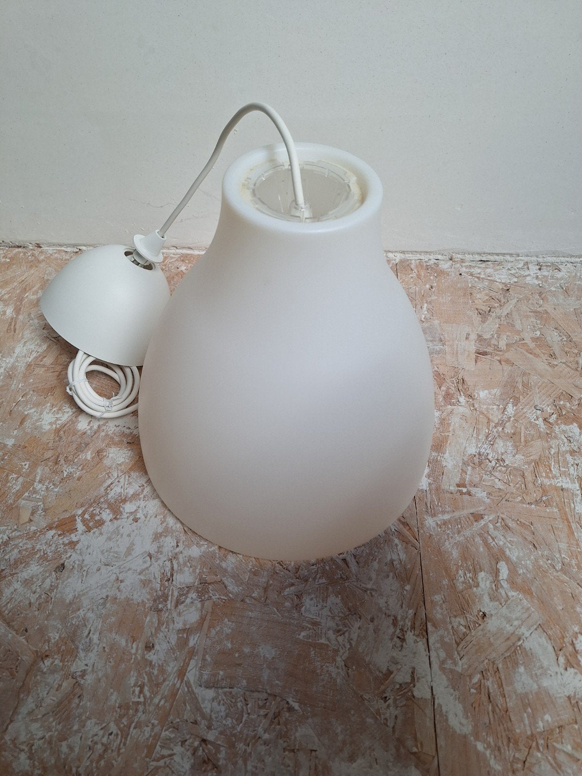 Hanglamp wit, Huis en Inrichting, Lampen | Lampenkappen, Ophalen, Wit, Hanglamp