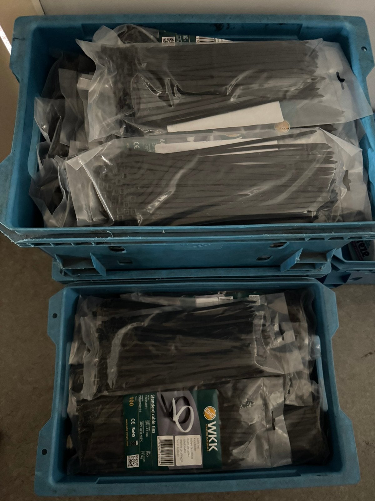 100 nieuwe zakken kabelbinders (100x100stuks), Ophalen of Verzenden, Zo goed als nieuw