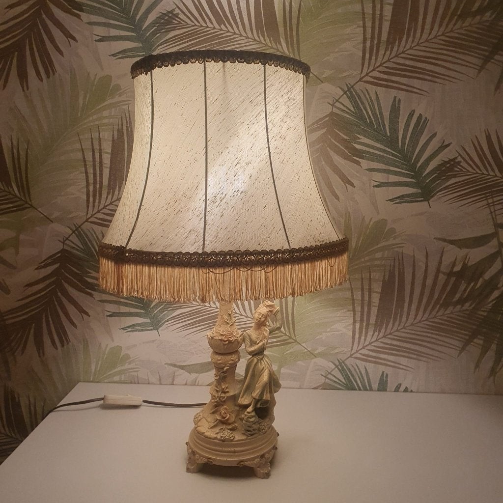Vintage tafellamp, Vintage, Lampe figurine, Enlèvement, E27 (grand)