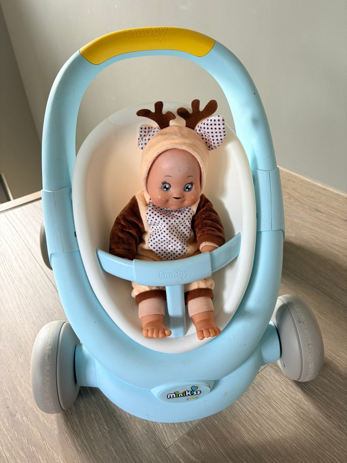 Smoby minikiss croc looptrainer, Kinderen en Baby's, Ophalen, Gebruikt, Loopvoertuig