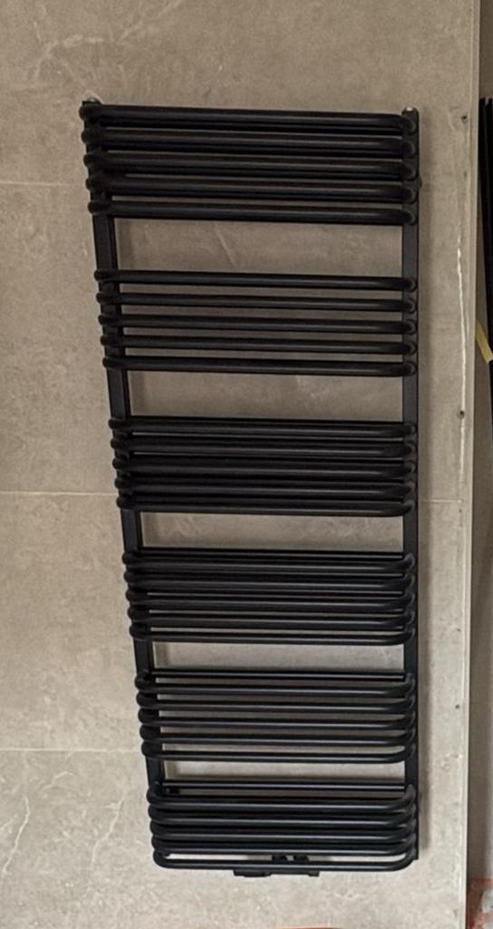 Sèche serviette noir mat 1400W 160x60 cm neuf, Enlèvement, Comme neuf