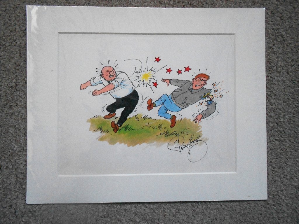 Suske en Wiske - Het Enge Eiland - originele tek Paul Geerts, Enlèvement ou Envoi, Neuf, Paul Geerts