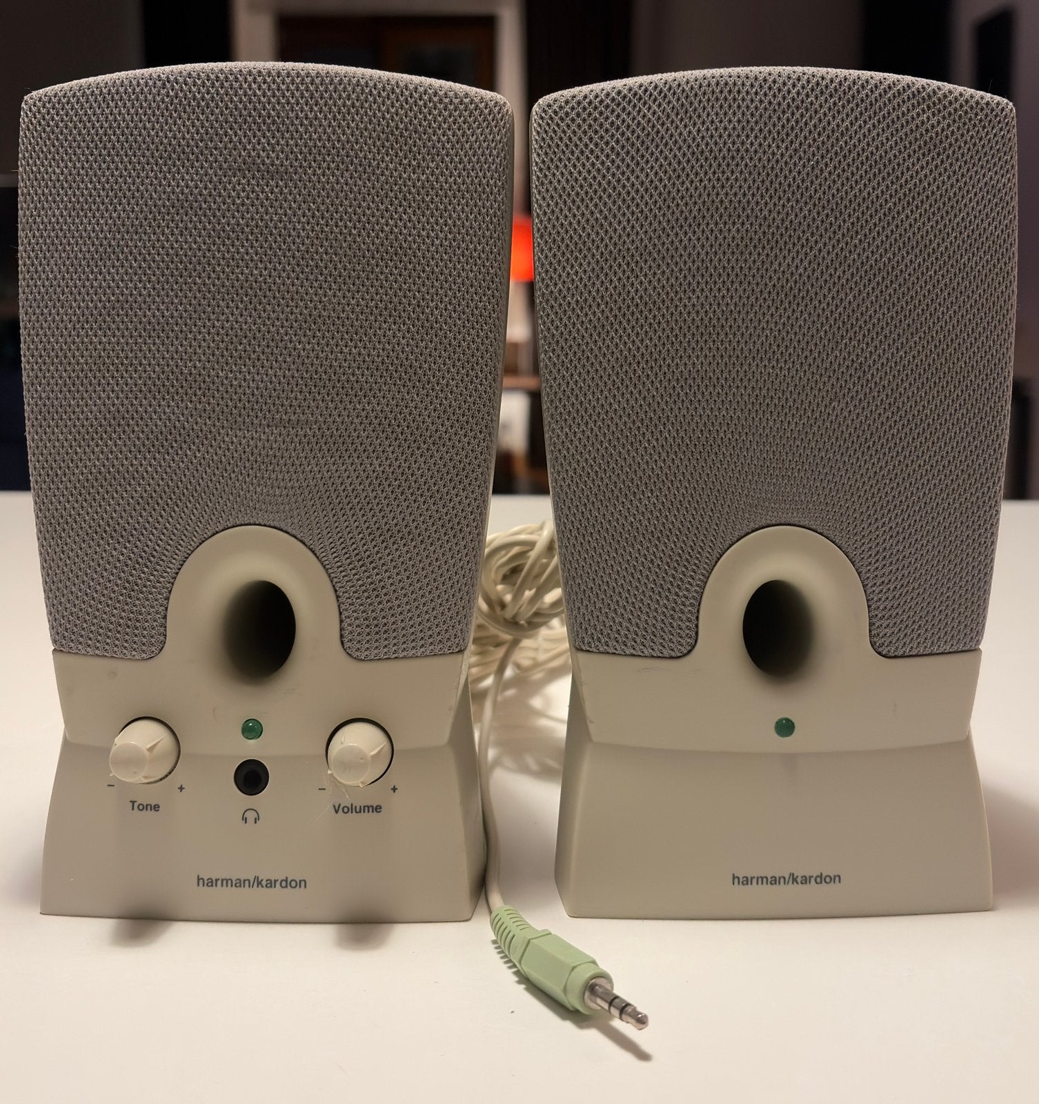 Enceintes PC Harman/Kardon vintage, son clair, Informatique & Logiciels, Enlèvement, Utilisé