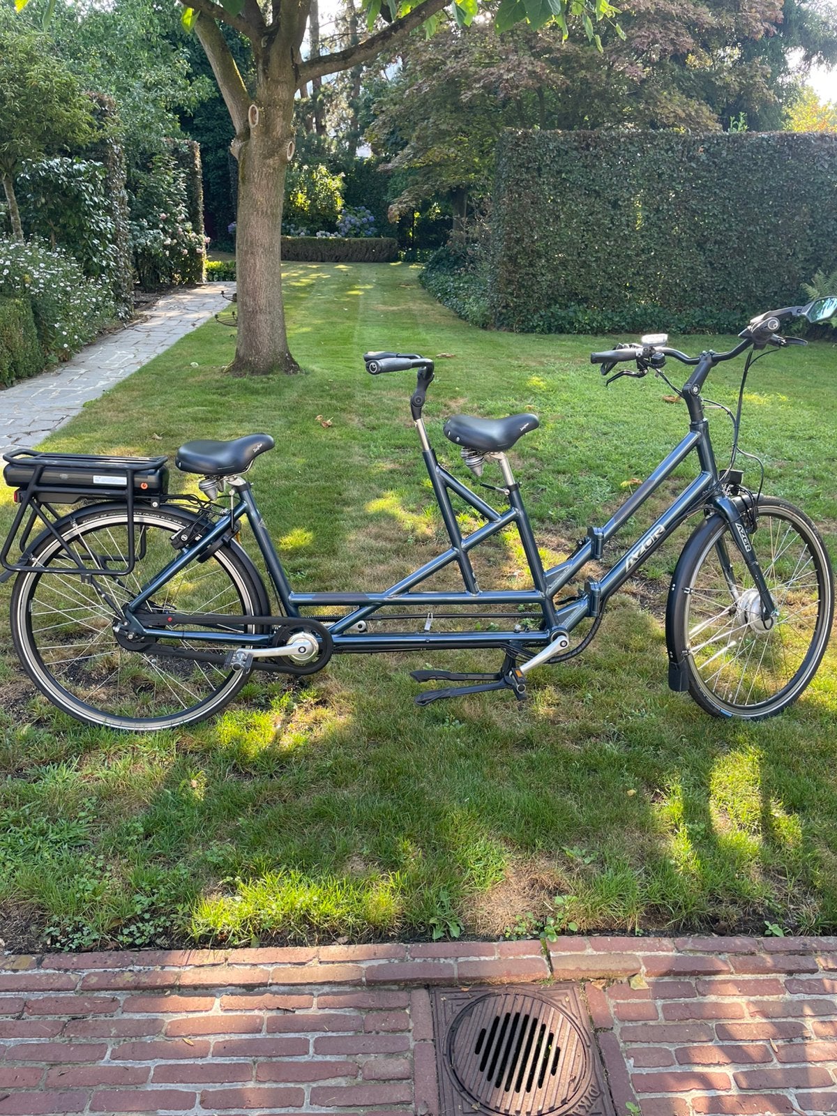 Electrische opvouwbare tandem, Fietsen en Brommers, Fietsen | Tandems, Ophalen, Gebruikt, Opvouwbaar