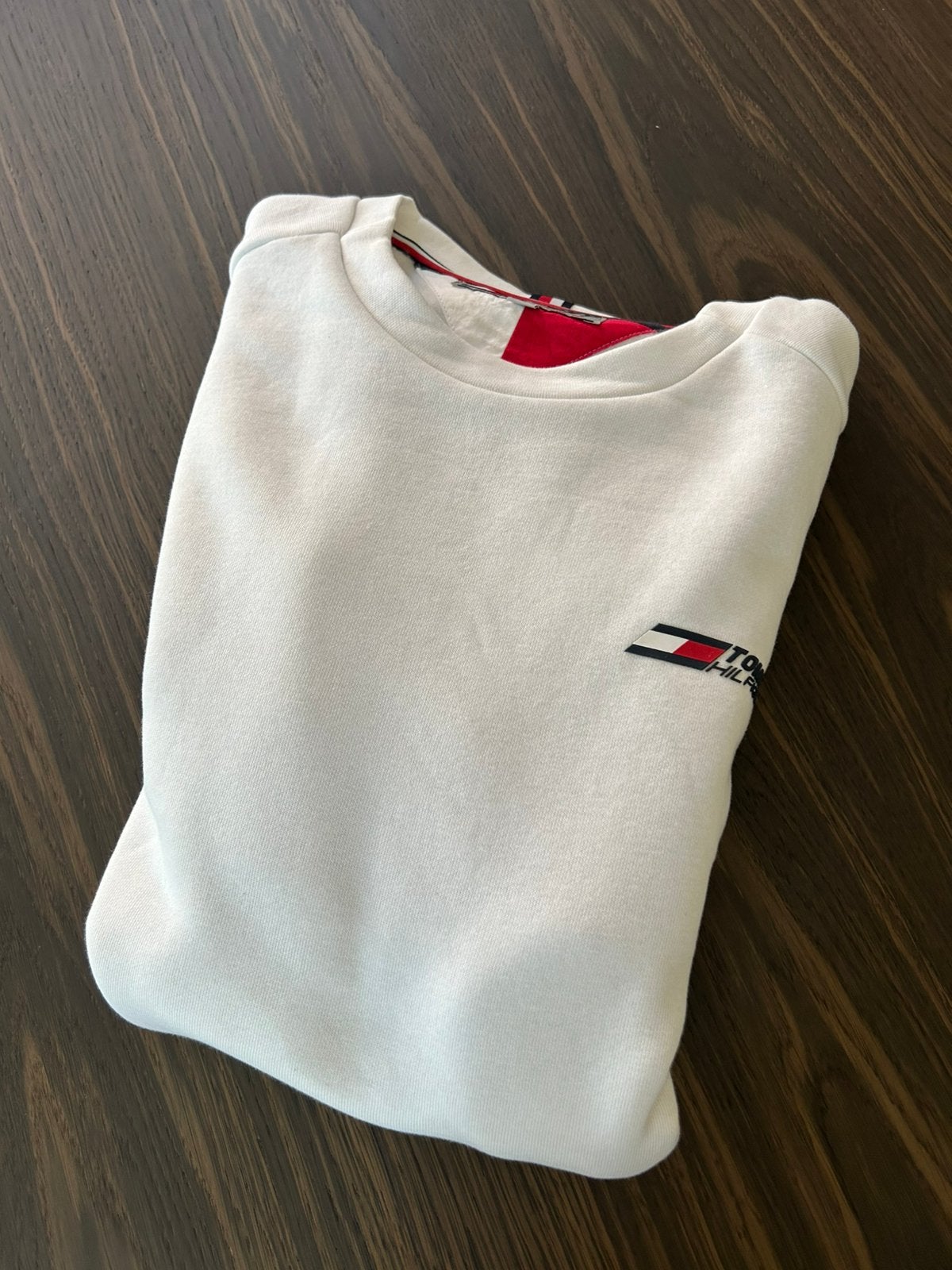 Sweater Tommy Hilfiger L - white, Ophalen of Verzenden, Nieuw, Maat 52/54 (L), Wit