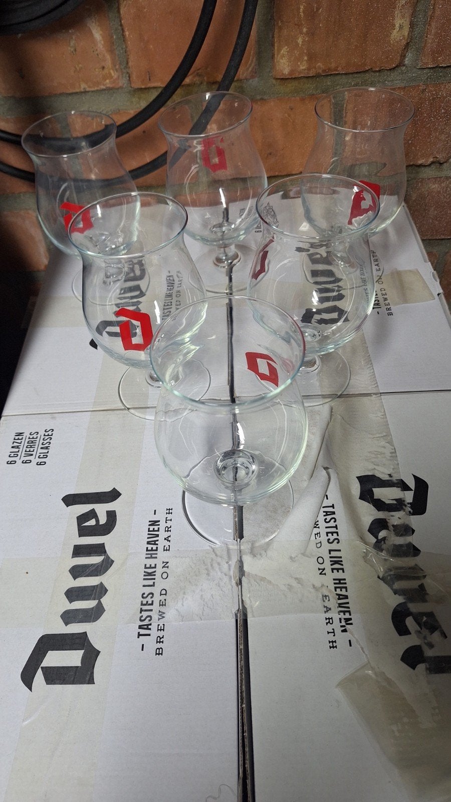 Duvel met en rode D, Verzamelen, Ophalen of Verzenden, Nieuw, Glas of Glazen, Duvel