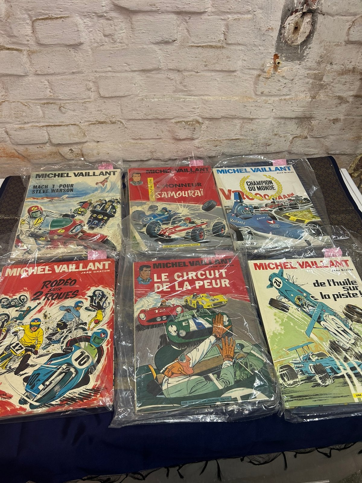 6 anciennes BD Michel Vaillant – Jean Graton – Lombard, Livres, Enlèvement, Comme neuf
