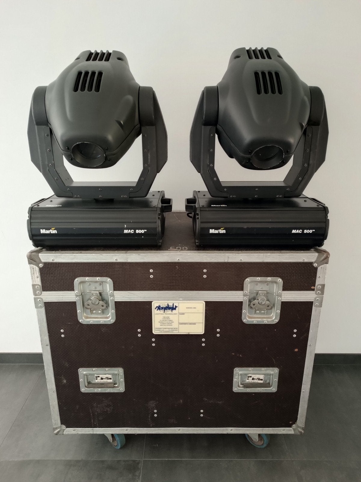 Martin Mac 500 set van 2 + fc, Muziek en Instrumenten, Licht en Laser, Ophalen, Gebruikt, Licht, Geluidgestuurd