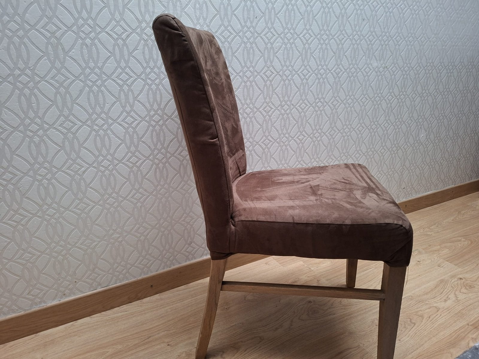 Bruine stoelen, Huis en Inrichting, Ophalen, Zo goed als nieuw, Stof