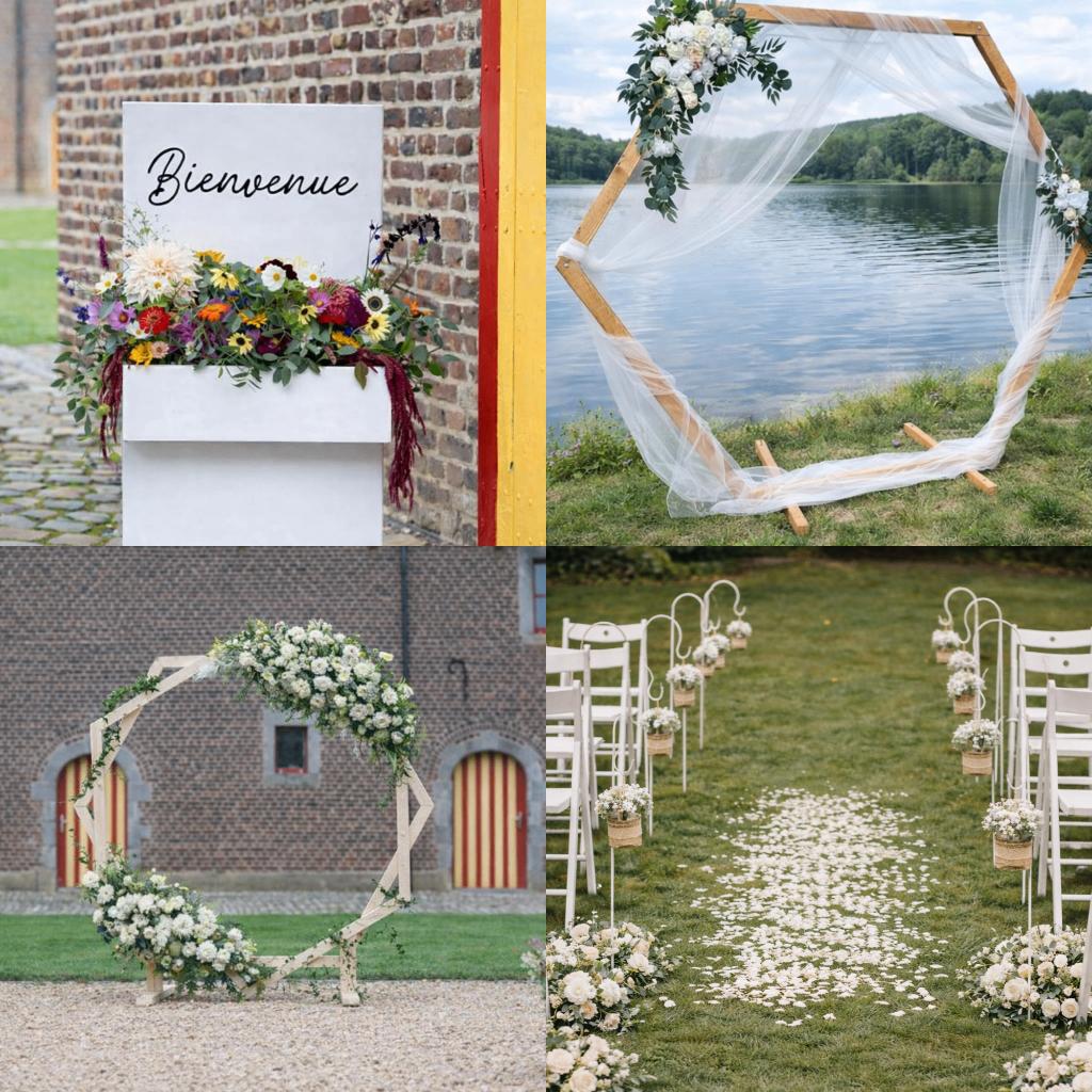 Bruiloftsdecoraties te huur | Momelia, Hobby en Vrije tijd, Feestartikelen, Ophalen, Zo goed als nieuw, Versiering