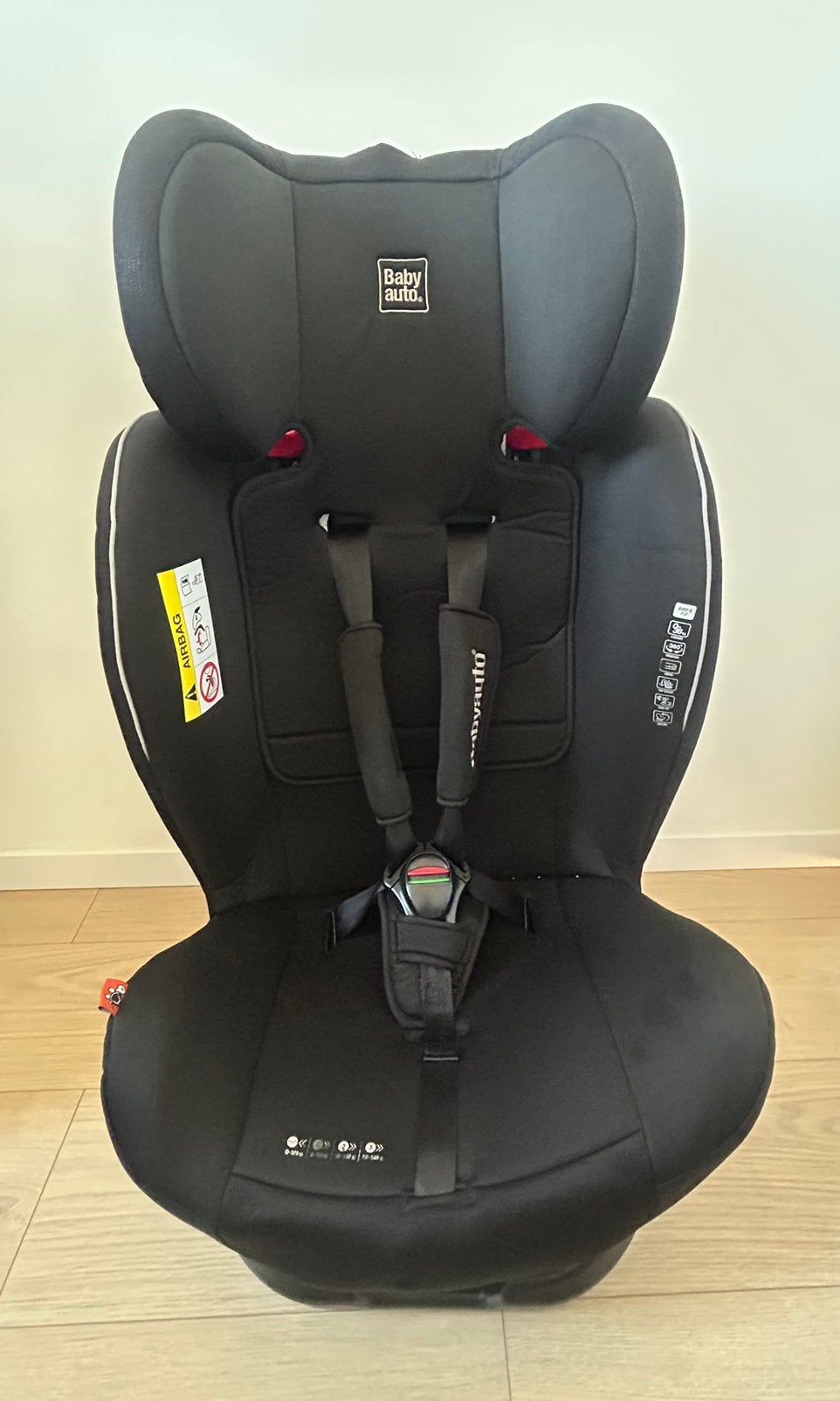 Babyauto 360 draaibare autostoel – zwart – kinderautostoel, Verstelbare rugleuning, Gebruikt, 22 t/m 36 kg, Isofix