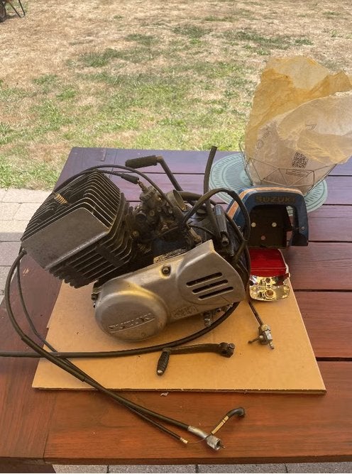 Suzuki GT80 motorblok in originele staat!, Ophalen, Gebruikt