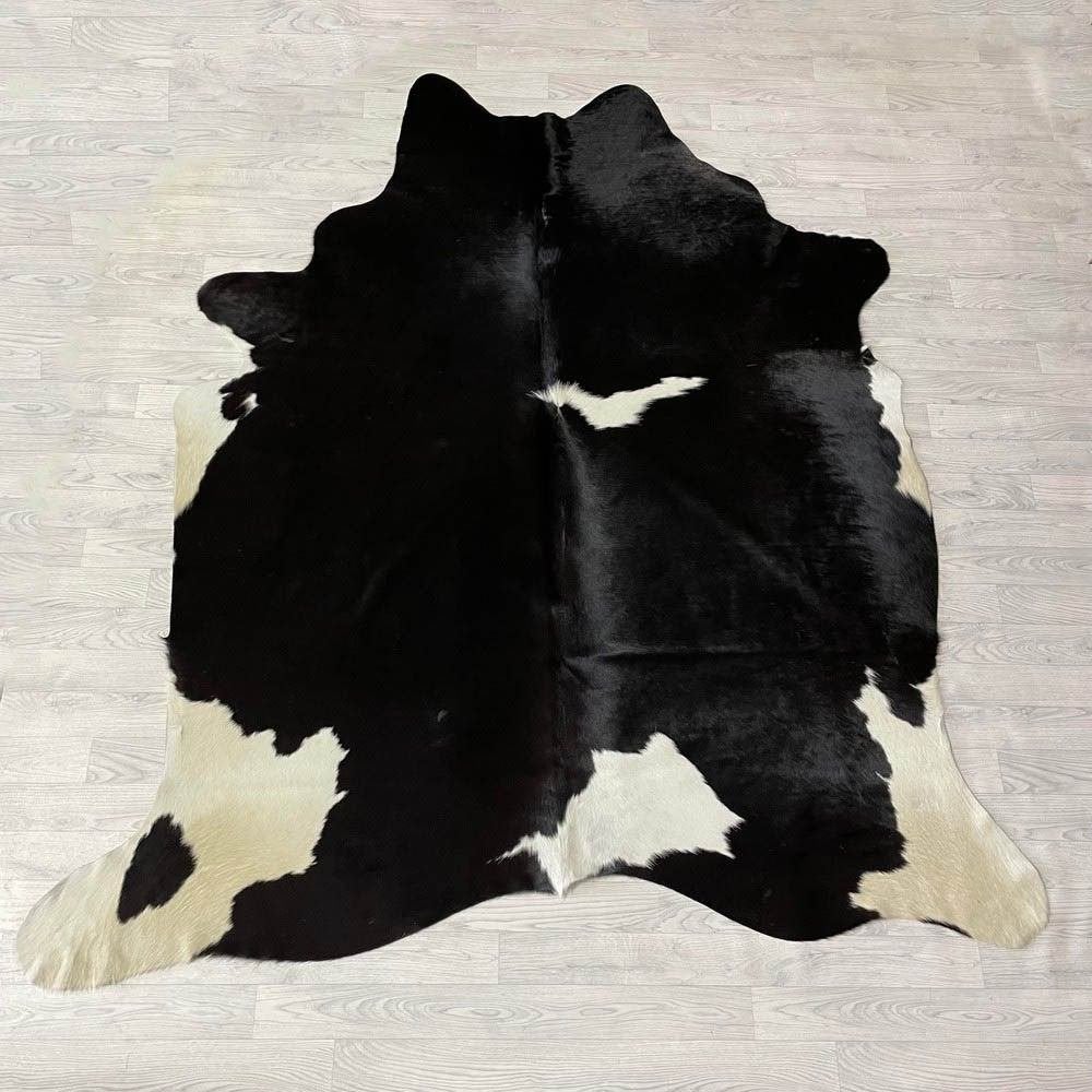 Koeienhuid zwart wit creme 240x210cm | Lederstore, Meerkleurig, Wandkleed, Nieuw, Ophalen of Verzenden