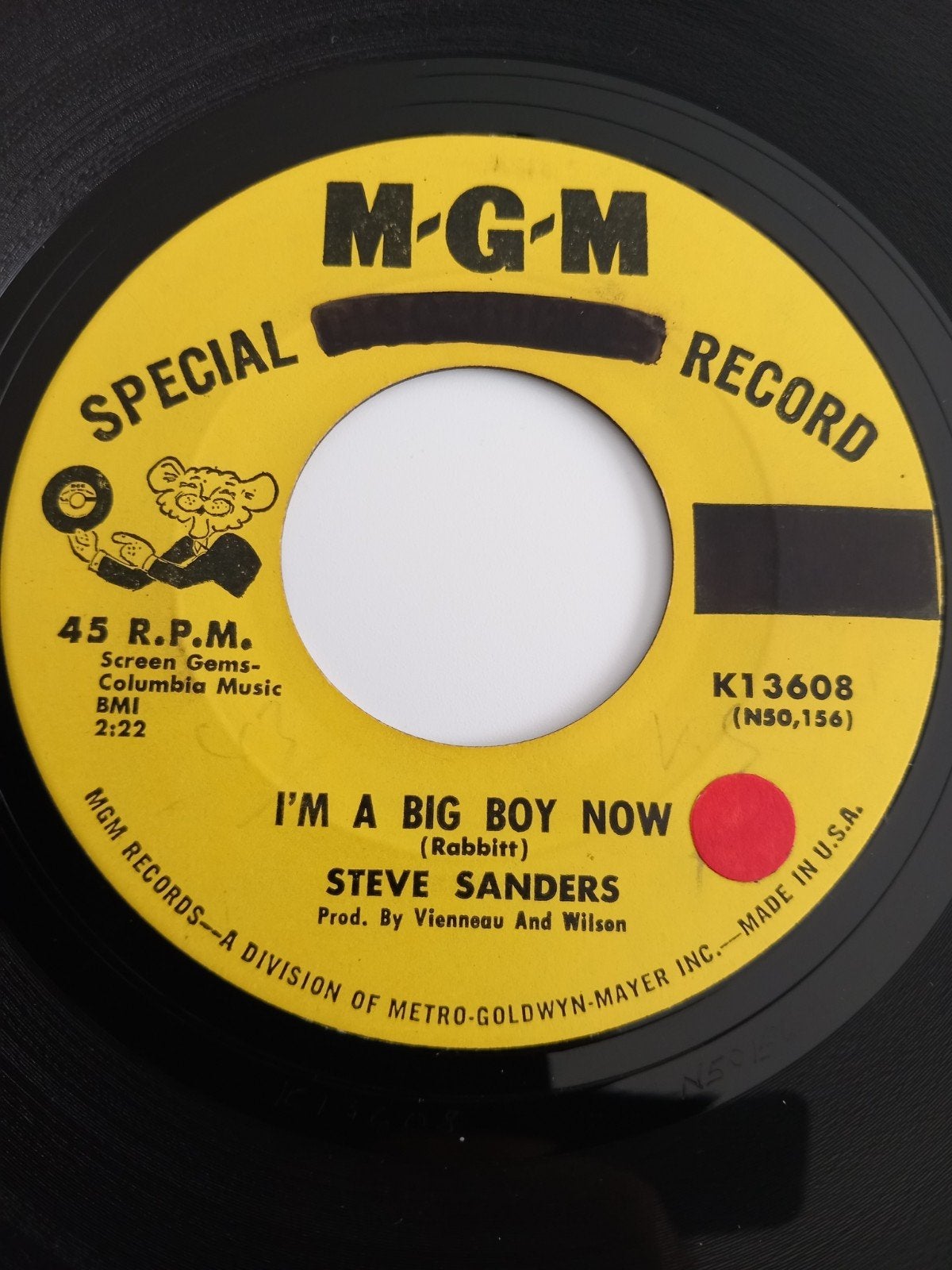 STEVE SANDERS. I'M A BIG BOY NOW. OLDIES USA 45T, Enlèvement ou Envoi