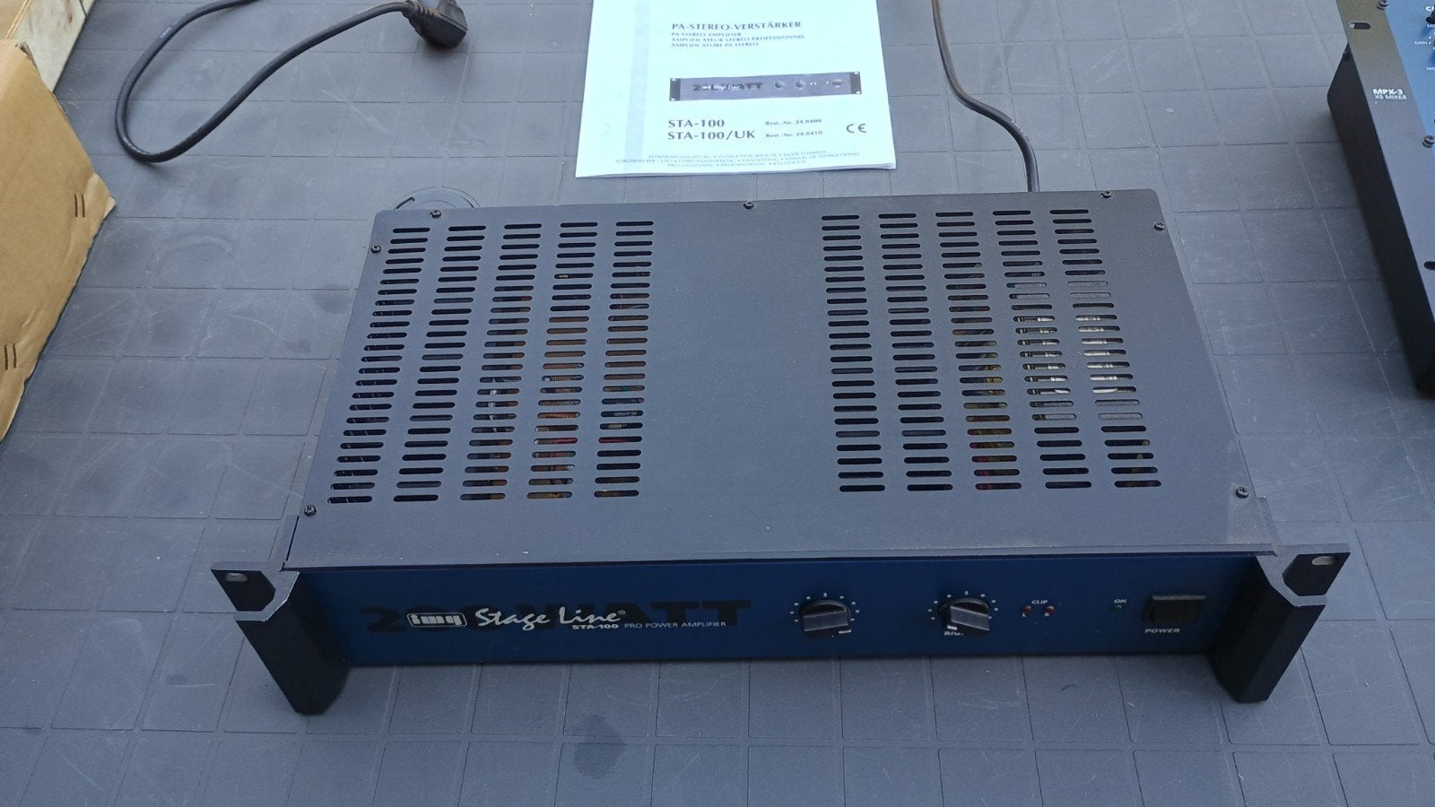 Amplificateur Stage line STA-100 Best.-Nr. 24.8400, Neuf, Autres marques, Enlèvement, Stéréo