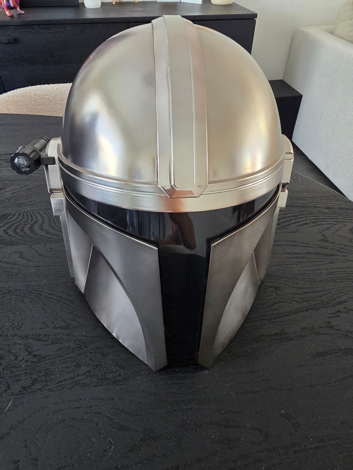 mandalorian helm van steel serrie, Verzamelen, Ophalen of Verzenden, Zo goed als nieuw, Replica