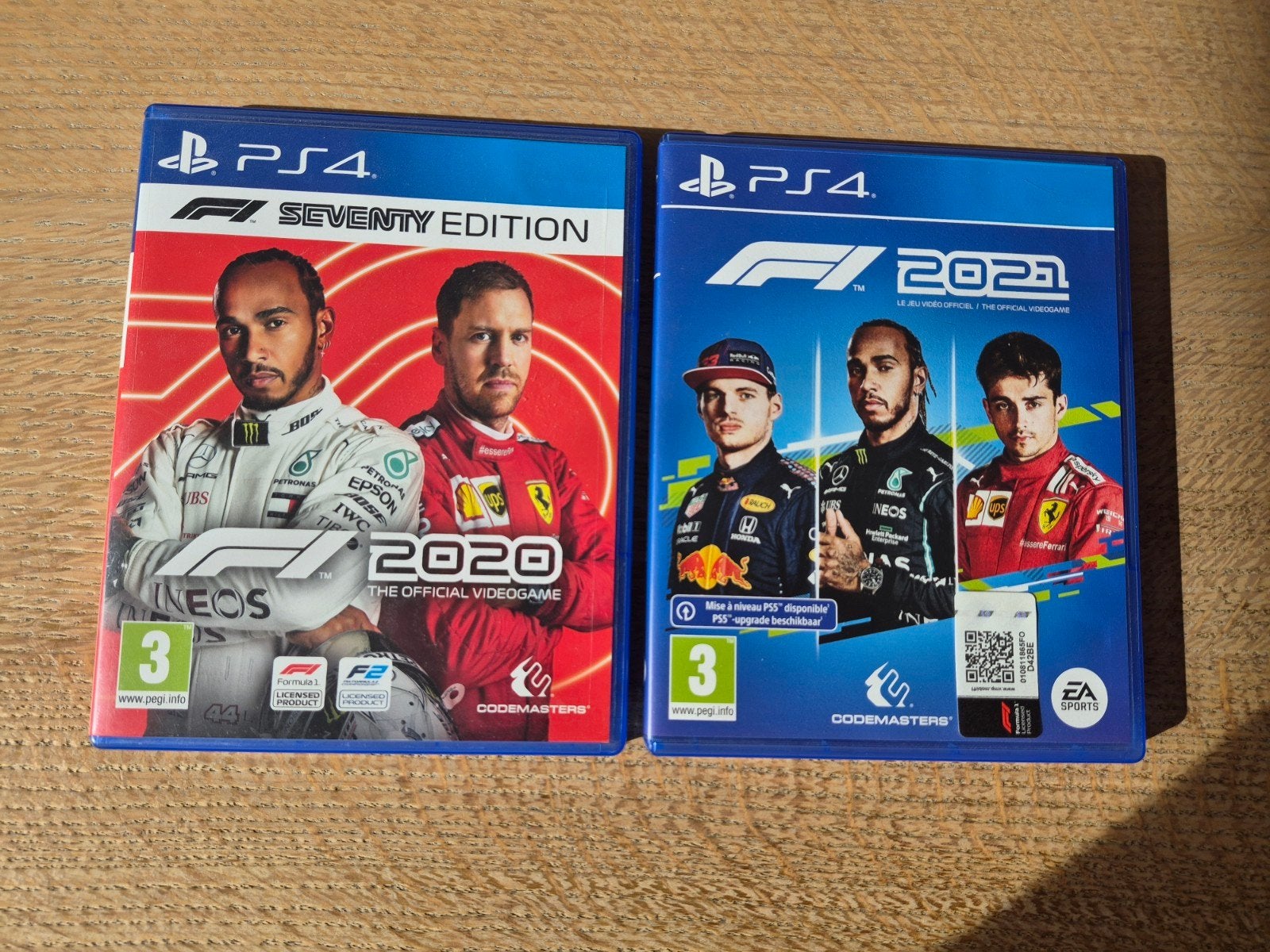 2 spellen F1 (ps4), Enlèvement