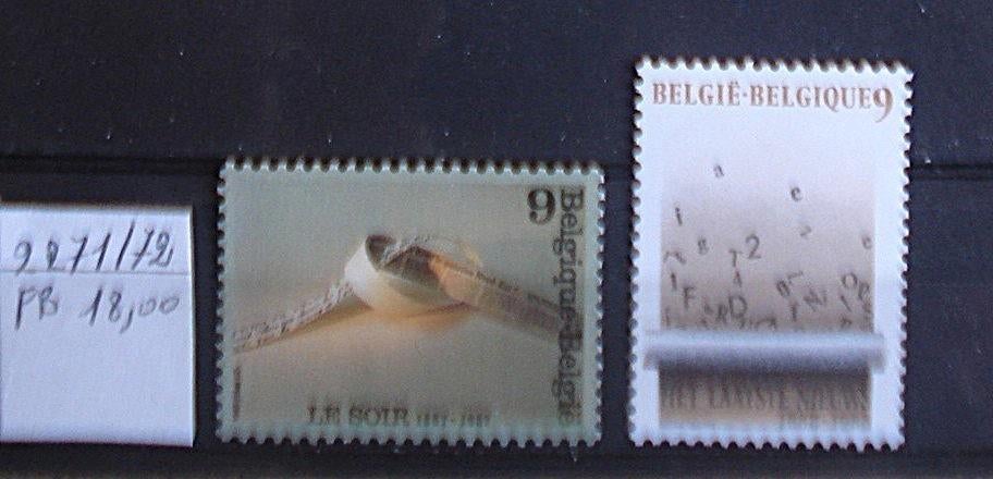 Belgique 2271/72 **/mnh, Non oblitéré, Sans enveloppe, Gomme originale, Envoi
