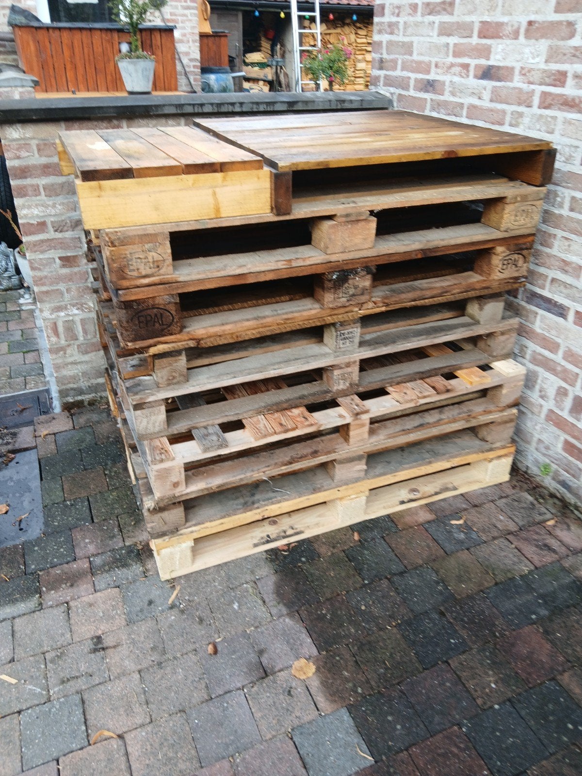 gratis paletten, Enlèvement