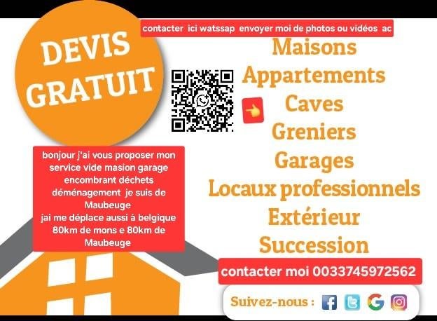 Bonjour j'ai vous proposer mon service vide masion garage, Ophalen