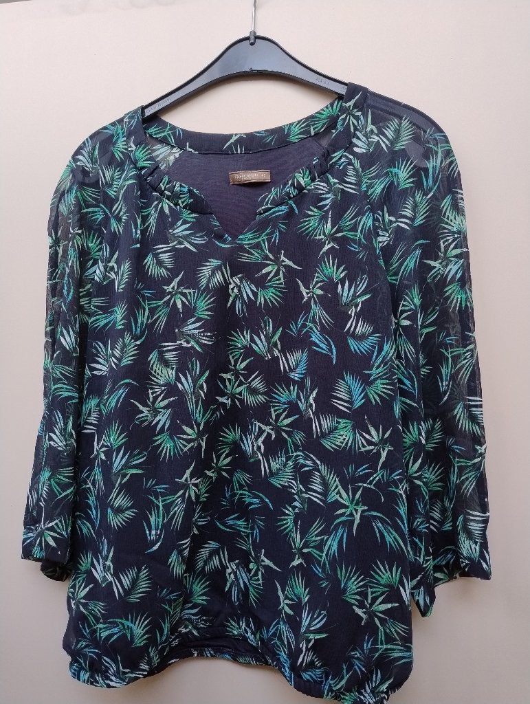 Blouse, Taille 38/40 (M), Porté, Claude Arielle, Vert