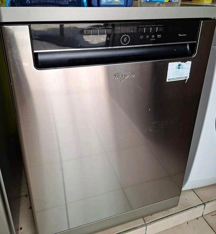 Vaatwas Whirlpool Powerclean ADP 720 IX, Electroménager, Lave-vaisselle, Enlèvement, Utilisé, 90 à 95 cm, Autoportant