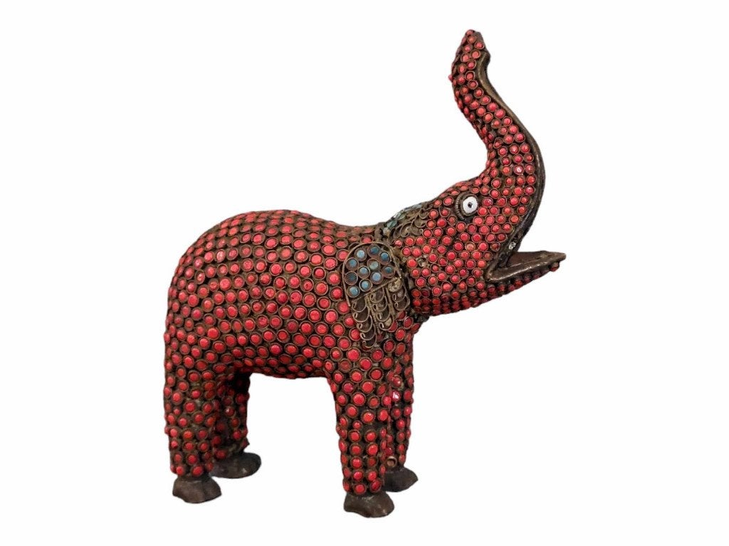 Olifant met koraal en turquoise, Ophalen