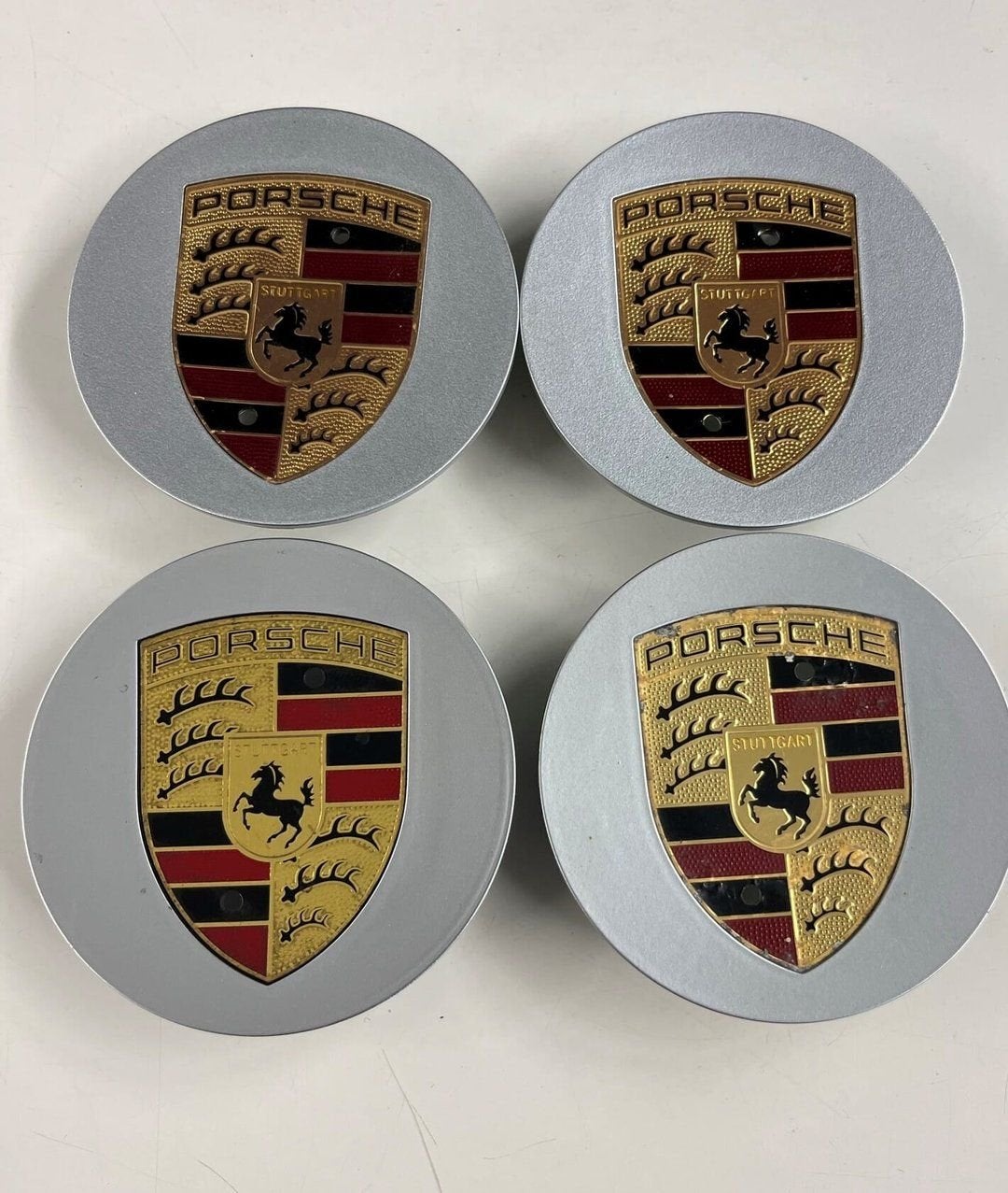 Originele Porsche naafdoppen 75 mm met kleur logo, Ophalen of Verzenden, -, -, -
