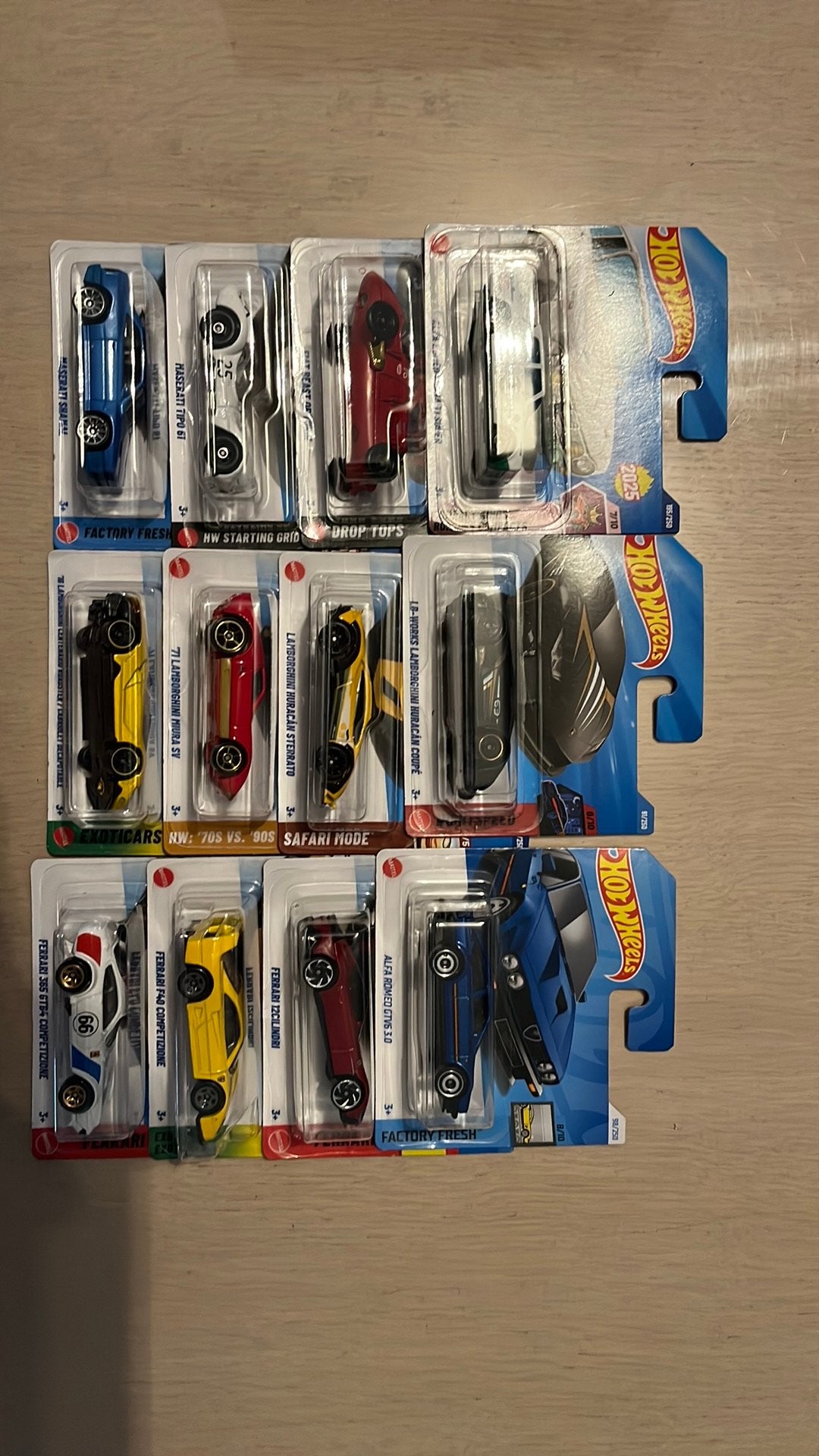 Hotwheels Ferrari, Lamborghini, Fiat, Alfa Romeo, Maserati, Ophalen of Verzenden, Nieuw, Auto