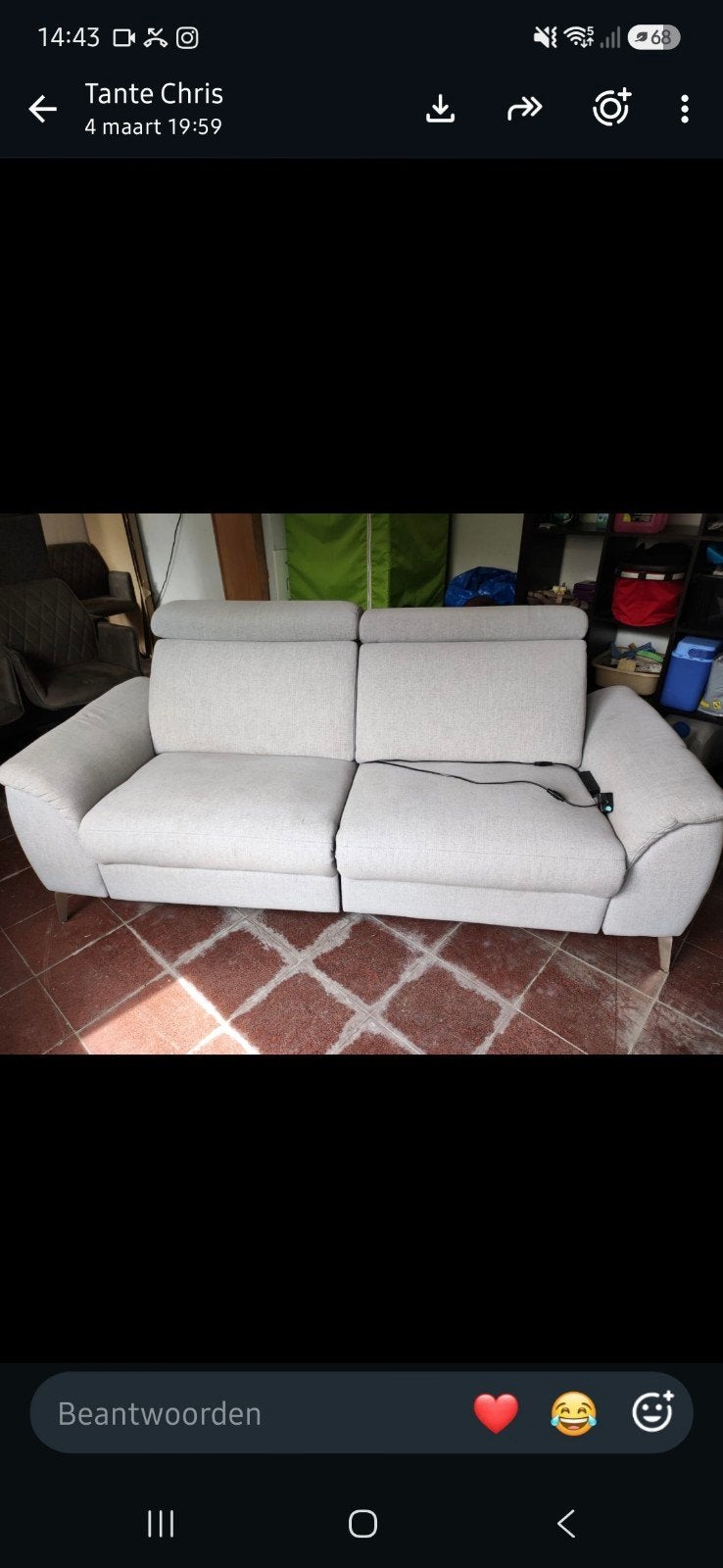 Relax zetel, Moins de 75 cm, 200 à 250 cm, Enlèvement, Utilisé