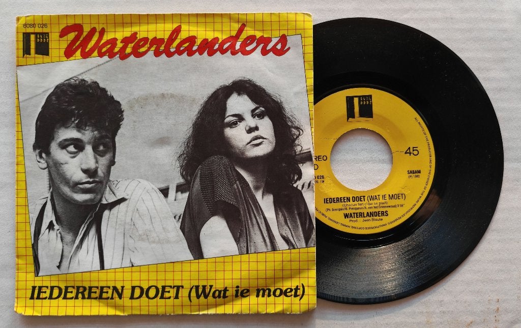 WATERLANDERS - Iedereen doet (wat ie moet) 45t, Enlèvement ou Envoi, Utilisé, 7 inch, En néerlandais
