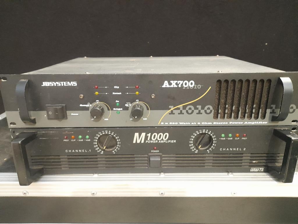 versterker inter M1000 & Jb systems AX700, Musique & Instruments, Amplis | Clavier, Moniteur & Sono, Envoi, Utilisé, 500 à 1000 watts
