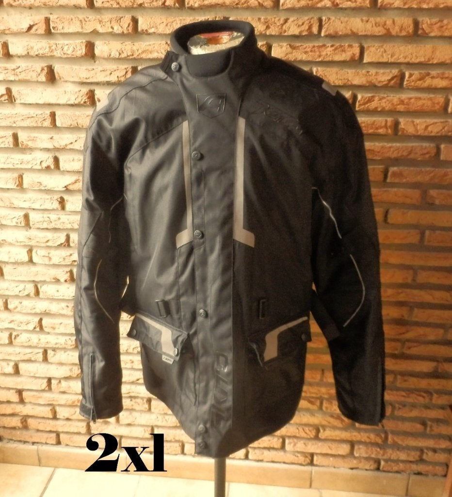 (5) - blouson moto homme t.2XL noir - akito -, Enlèvement ou Envoi, Akito, Hommes, Manteau | tissu