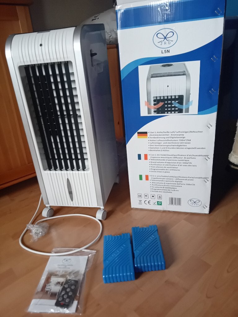 Mobiele airco JRD, NIEUW. (model L5N, wit)., Neuf, Télécommande, Refroidissement et Déshumidification, Enlèvement