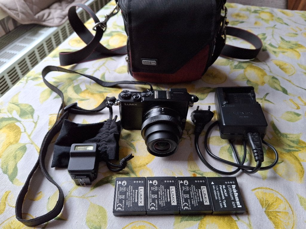 Panasonic Lumix DMC-GM5 volledige kit in perfecte staat, Audio, Tv en Foto, Fotocamera's Digitaal, Ophalen, Gebruikt, Touchscreen